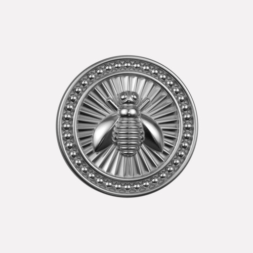 Joollion Charm Bee (Μέλισσα) από ασήμι 925, επιπλατινωμένο, συμβατό με όλα τα Joolets της Joolify.