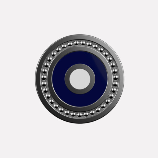 Joollion Charm Eye - Large (Μάτι) σε μπλε σμάλτο, ασήμι 925 επιπλατινωμένο, συμβατό με όλα τα Joolets της Joolify.