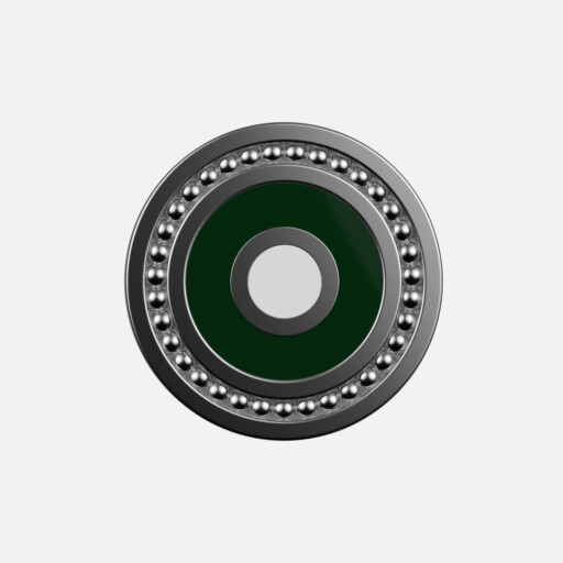 Joollion Charm Eye - Large (Μάτι) σε πράσινο σμάλτο, ασήμι 925 επιπλατινωμένο, συμβατό με όλα τα Joolets της Joolify.