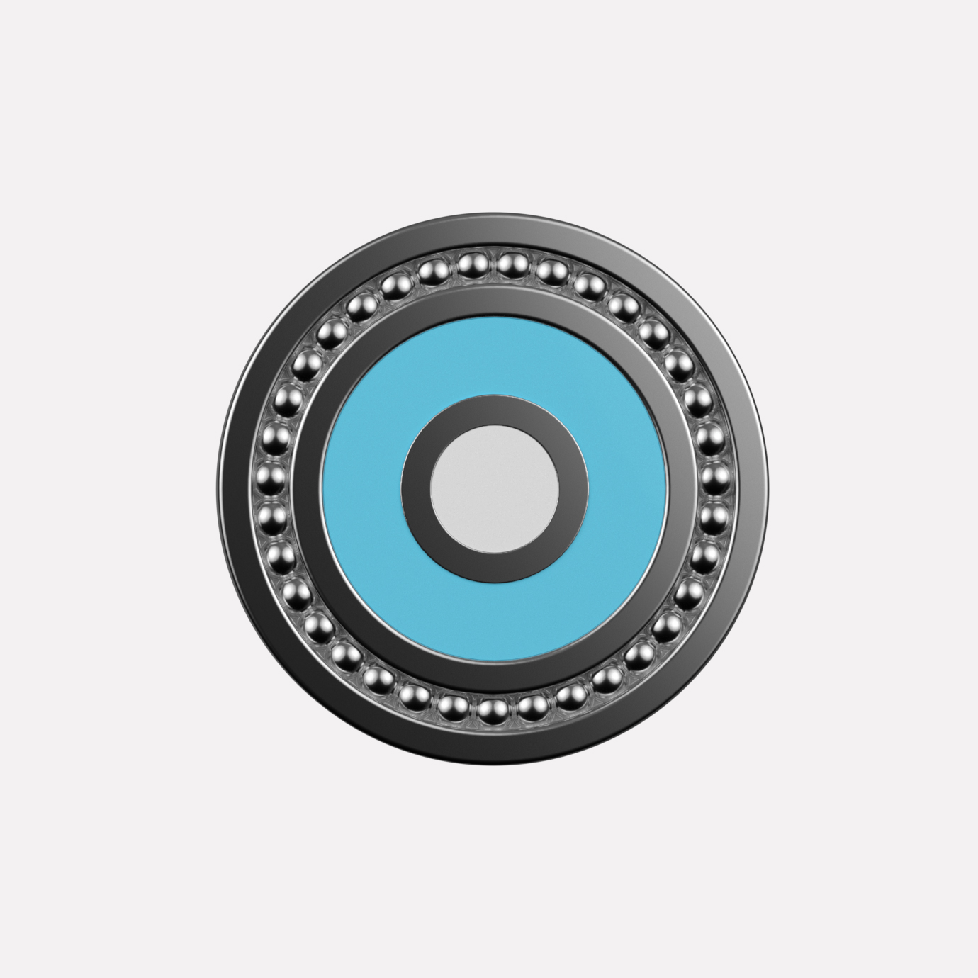 Joollion charm Eye-Large in platinum- or gold-plated 925 Silver. Bold and symbolic, from the Discus collection.