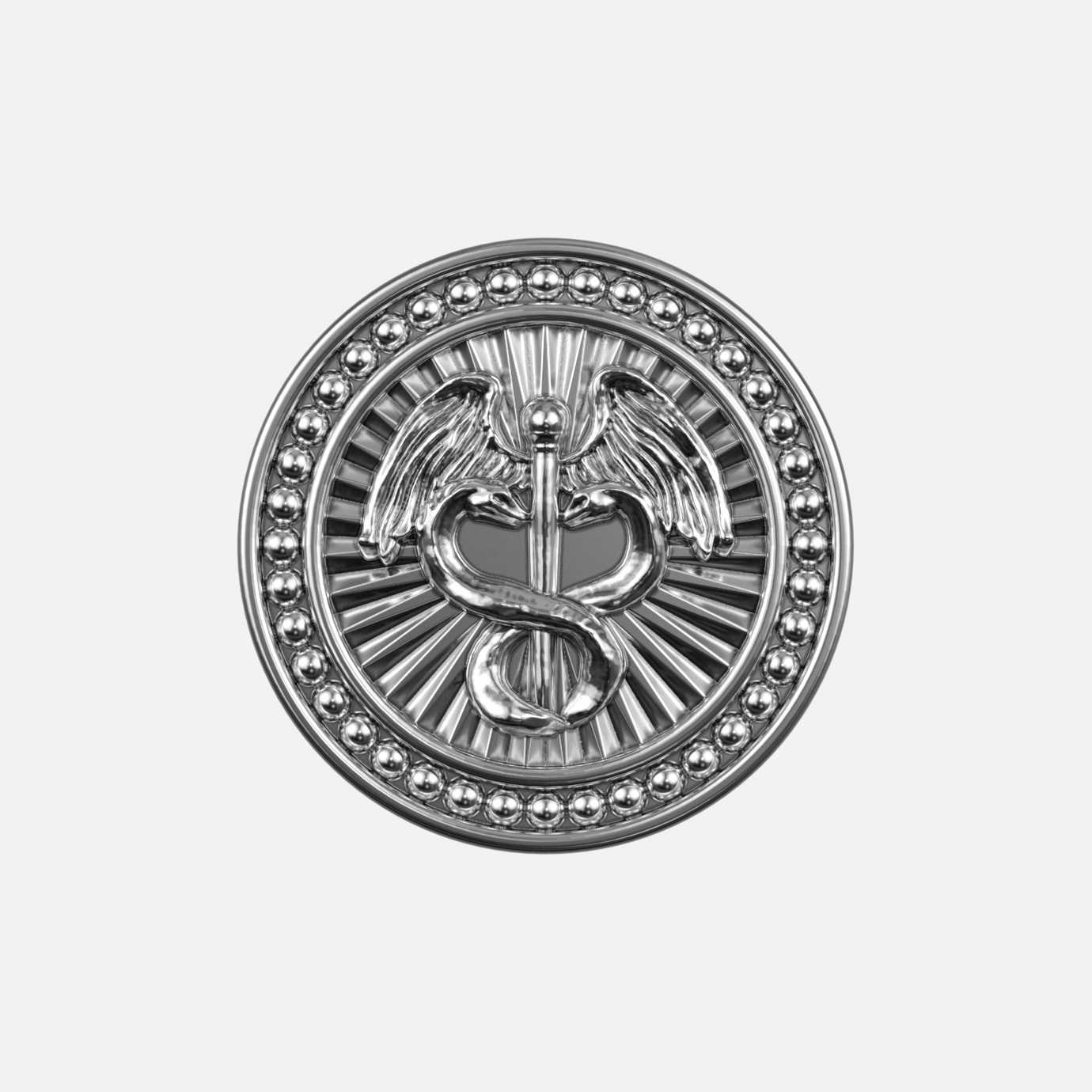 Joollion charm Hermes in oxidized 925 Silver, inspired by the winged messenger of the gods. From the Mythical collection by Joolify.