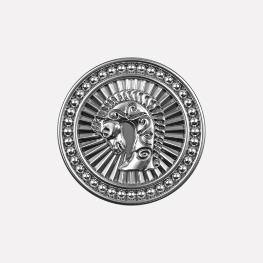 Joollion Charm Horse Head (Άλογο), ασήμι 925 με οξείδωση, συμβατό με όλα τα Joolets της Joolify.