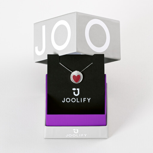 Joolet Κολιέ Packaging. Βάση για εναλλασσόμενο κόσμημα από επιπλατινωμένο ασήμι 925.