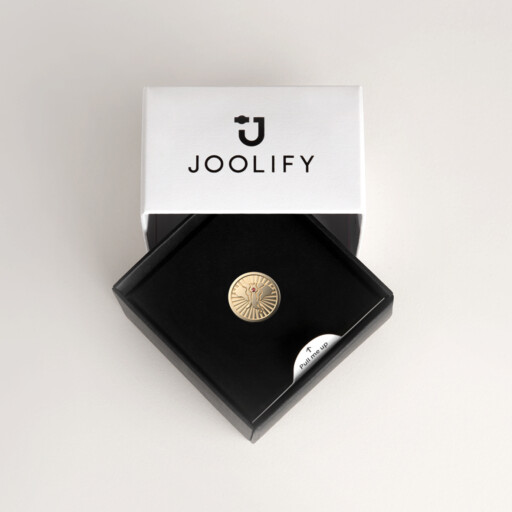 Packaging για τα Joollions της Joolify. Εναλλασσόμενα κοσμήματα από επιχρυσωμένο ασήμι 925 με χρυσό 18k.
