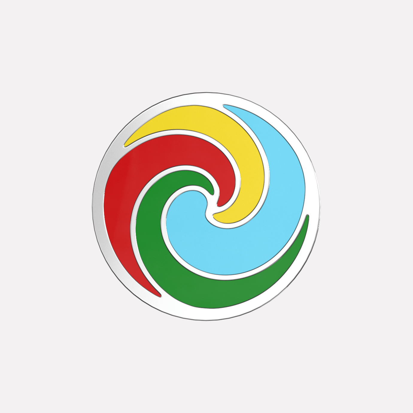 Joollion Charm Lollipop - Large (Γλειφιτζούρι), ασήμι 925 επιπλατινωμένο, συμβατό με όλα τα Joolets της Joolify.