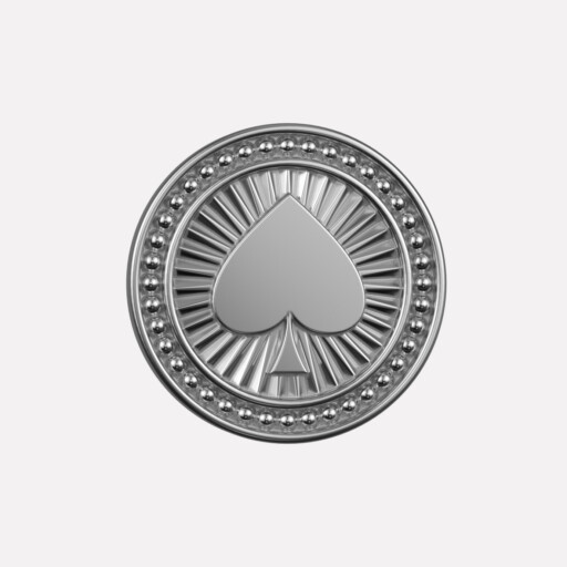 Joollion Charm Spades, ασήμι 925 επιπλατινωμένο, συμβατό με όλα τα Joolets της Joolify.