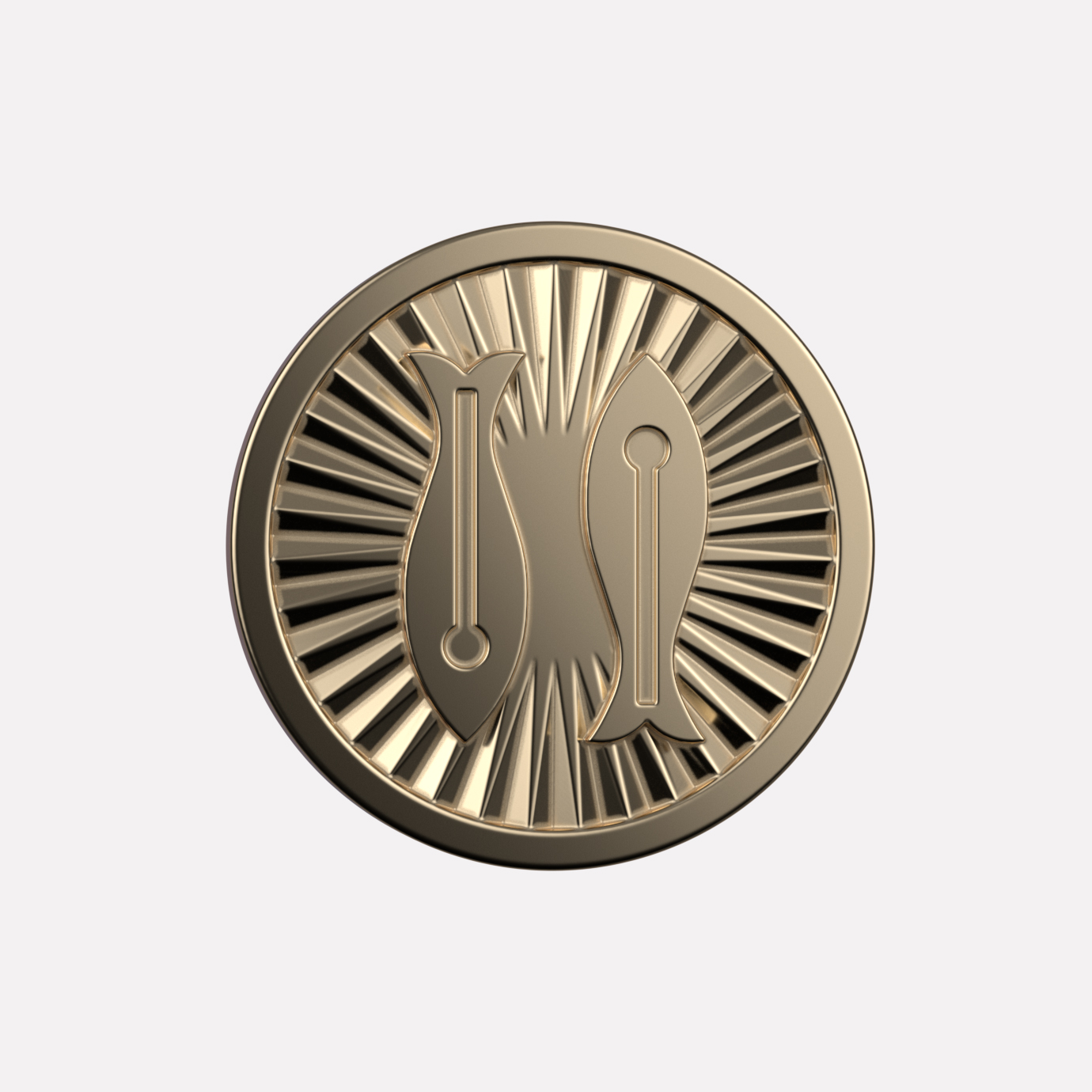 Playful Joollion charm Fishes, in 18k gold-plated 925 Silver.