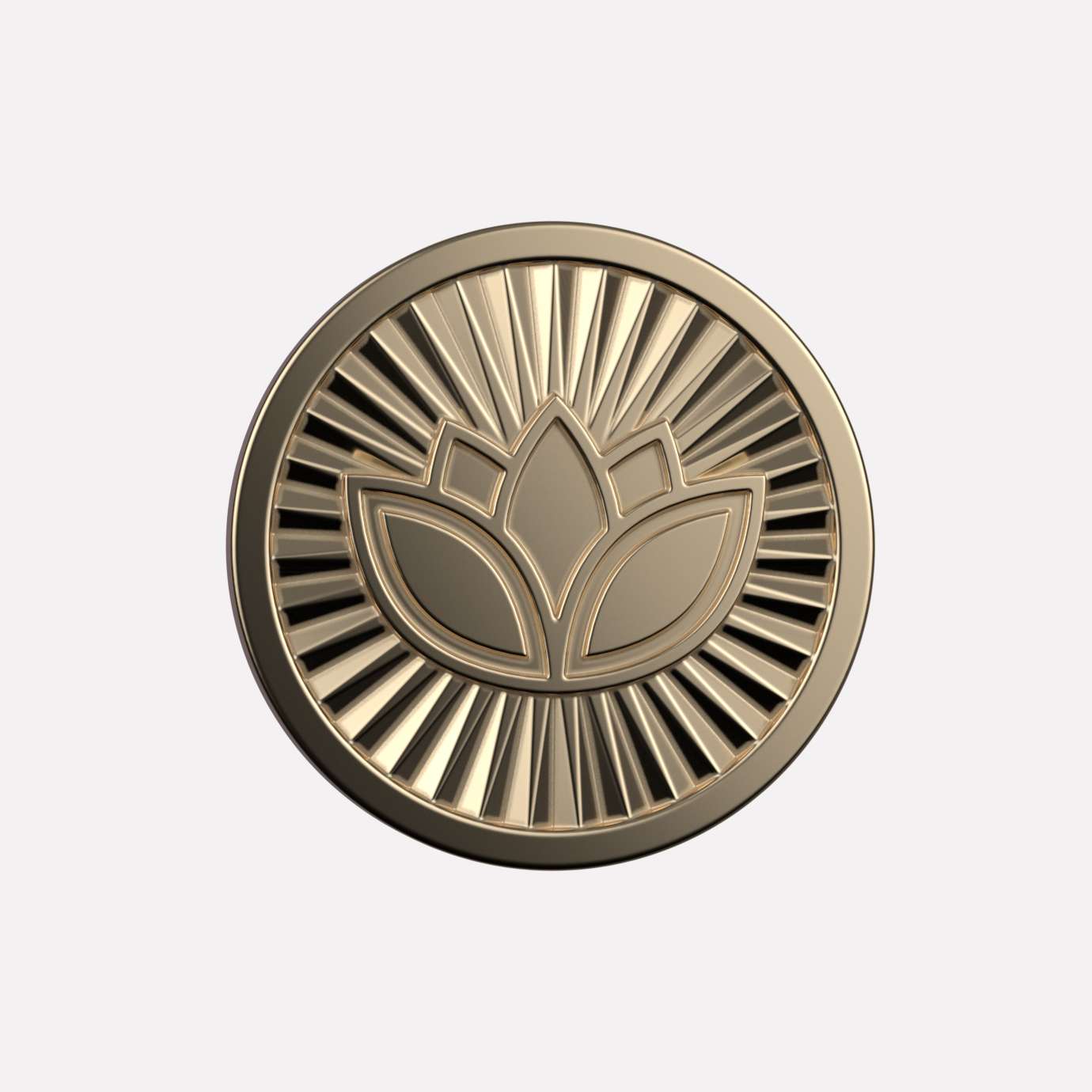 Joollion Charm Lotus (Χρυσός Λωτός), ασήμι 925 επιχρυσωμένο με χρυσό 18k, συμβατό με όλα τα Joolets της Joolify.