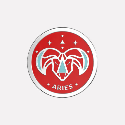 Joollion Charm Aries (Κριός), ασήμι 925 επιπλατινωμένο, συμβατό με όλα τα Joolets της Joolify.