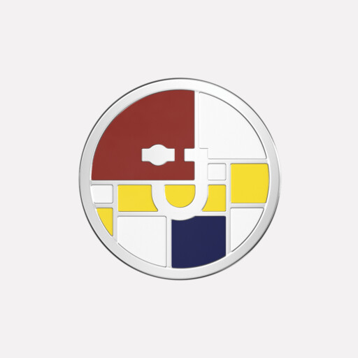 Joollion Charm Artsy (Τέχνη) με σμάλτο, από ασήμι 925, επιπλατινωμένο και συμβατό με όλα τα Joolets της Joolify.