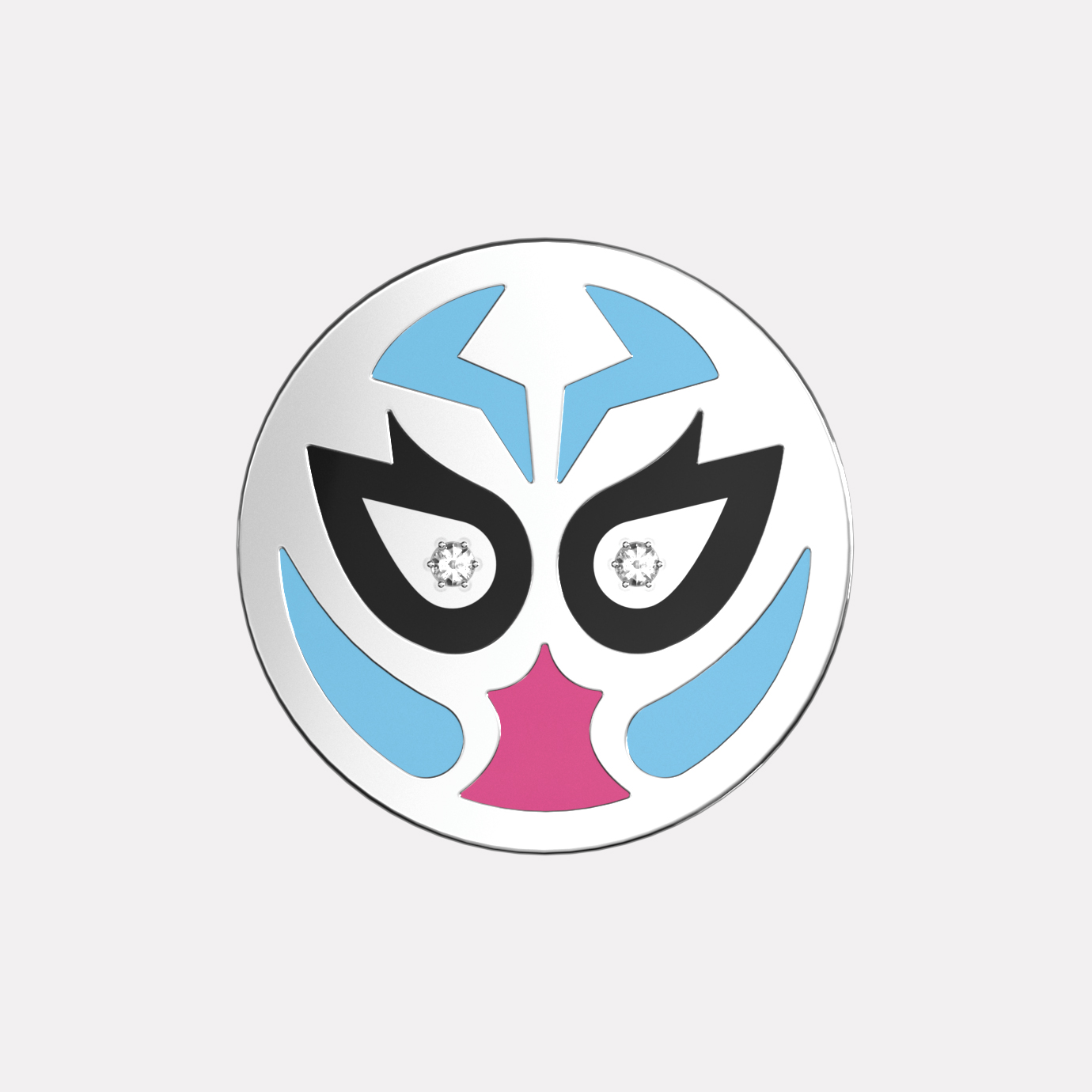 Joollion Charm Azul Guardia Stones (Γαλάζια Φρουρά με Ζιργκόν), ασήμι 925 επιπλατινωμένο, συμβατό με όλα τα Joolets της Joolify.