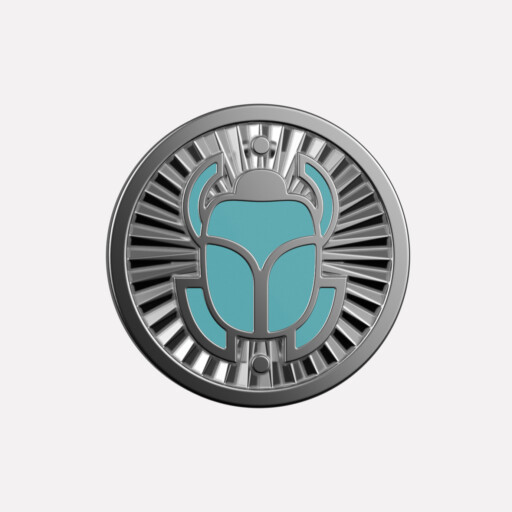 Joollion Charm Azure Beetle (Γαλάζιο Σκαθάρι), ασήμι 925 επιπλατινωμένο, συμβατό με όλα τα Joolets της Joolify.