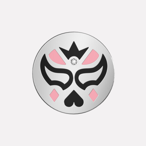 Joollion Charm Dark Misterio Stone (Σκοτεινό Μυστήριο με Ζιργκόν), ασήμι 925 επιπλατινωμένο, συμβατό με όλα τα Joolets της Joolify.