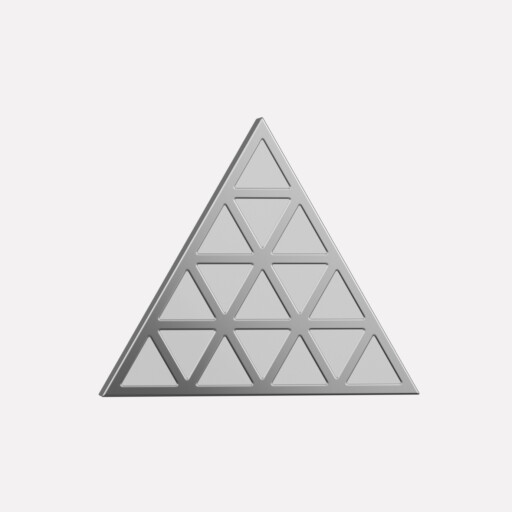 Joollion Charm Pop Triangle (Τρίγωνο) σε λευκό σμάλτο, ασήμι 925 επιπλατινωμένο, συμβατό με όλα τα Joolets της Joolify.