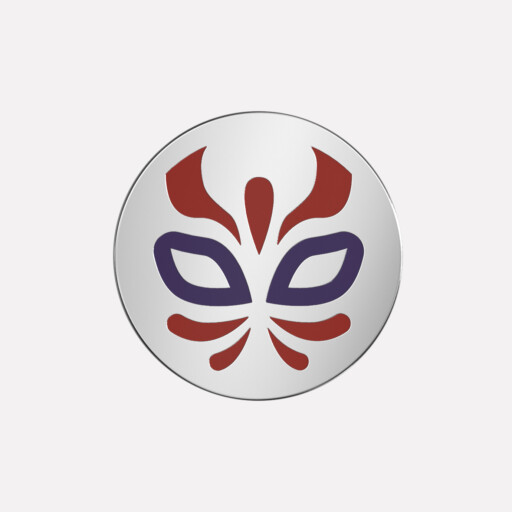 Joollion Charm Purple Demonio (Μωβ Δαιμόνιο), ασήμι 925 επιπλατινωμένο, συμβατό με όλα τα Joolets της Joolify.