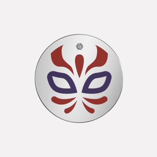 Joollion Charm Purple Demonio Stone (Μωβ Δαιμόνιο με Ζιργκόν), ασήμι 925 επιπλατινωμένο, συμβατό με όλα τα Joolets της Joolify.