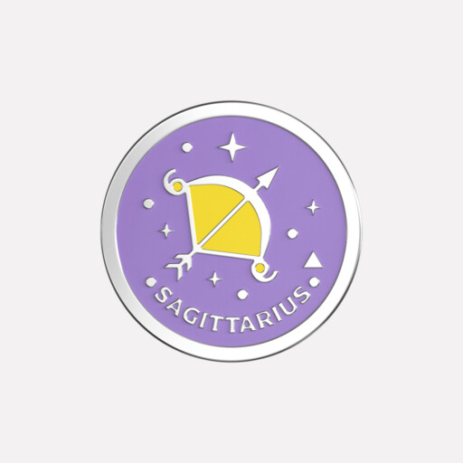 Joollion Charm Sagittarius (Τοξότης), ασήμι 925 επιπλατινωμένο, συμβατό με όλα τα Joolets της Joolify.