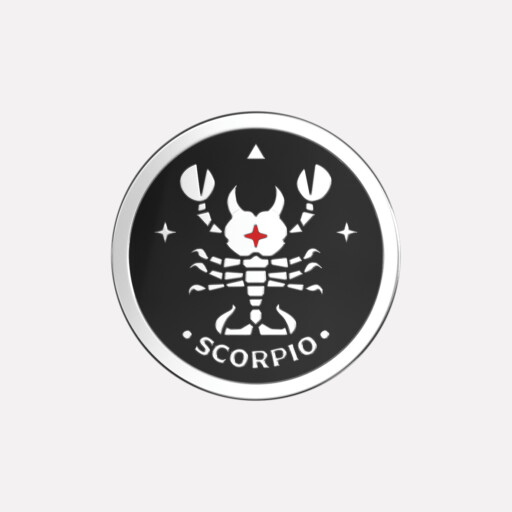 Joollion Charm Scorpio (Σκορπιός), ασήμι 925 επιπλατινωμένο, συμβατό με όλα τα Joolets της Joolify.