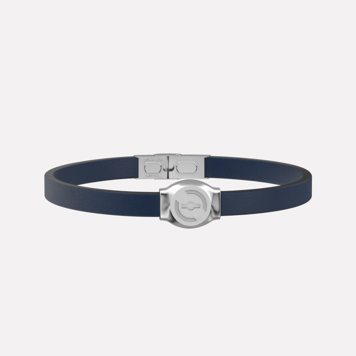Joolet Bracelet Narrow Leather (Βραχιόλι Δερμάτινο Elegant). Μπλε χρώμα. Ασήμι 925. Συνδυάζεται με όλα τα Joollions.