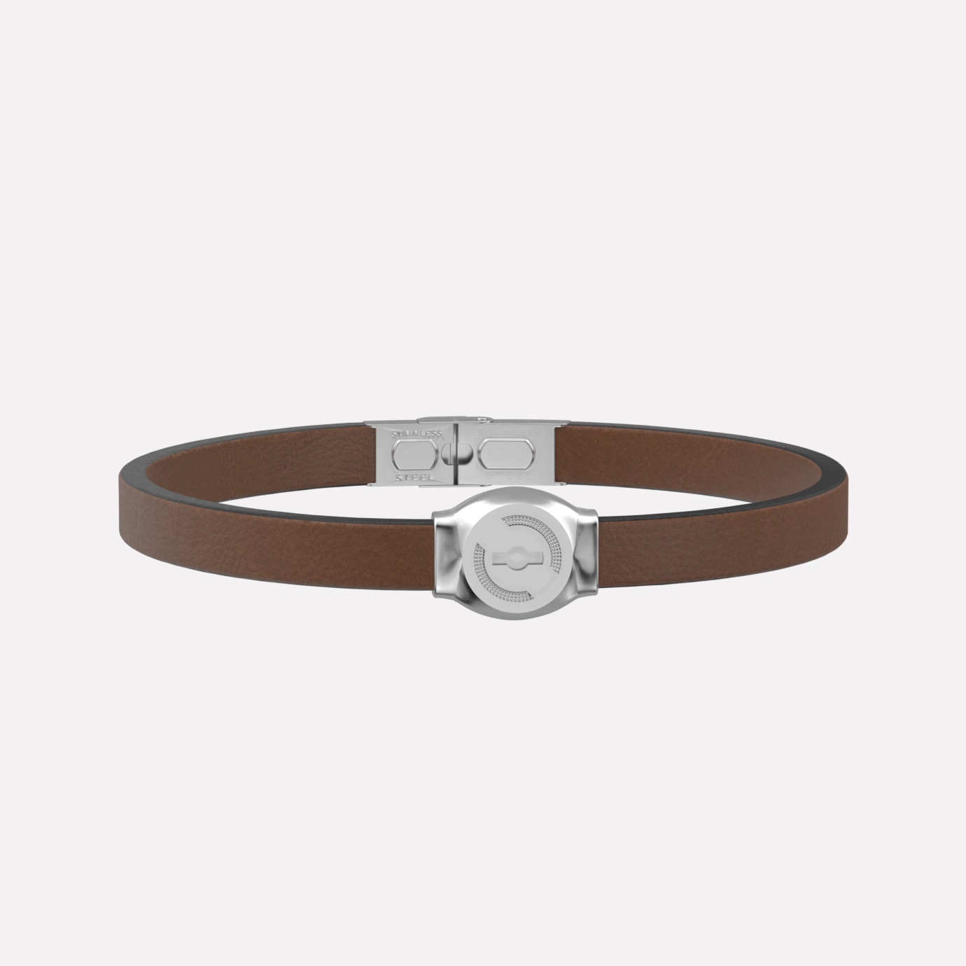Joolet Bracelet Narrow Leather (Βραχιόλι Δερμάτινο Elegant). Καφέ χρώμα. Ασήμι 925. Συνδυάζεται με όλα τα Joollions.