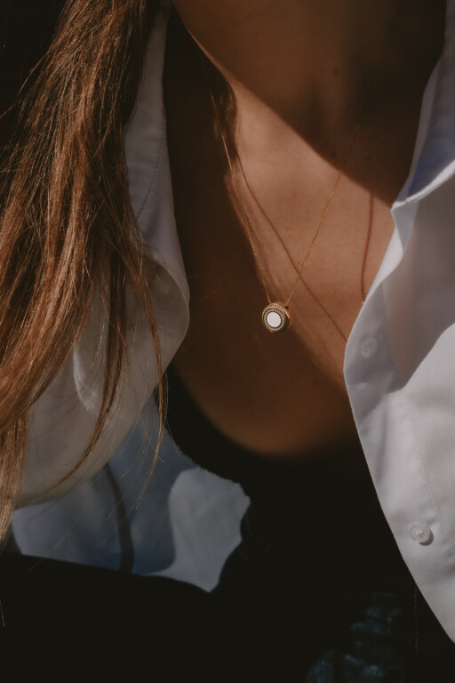 Joolet Necklace Chain με ασημένια αλυσίδα. Ασήμι 925, επιχρυσωμένο με χρυσό 18k. Συνδυασμός με το Joollion Elegant Small White.