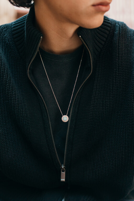 Joolet Pendant Chain (κολιέ με ασημένια αλυσίδα). Επιπλατινωμένο Ασήμι 925. Συνδυάζεται με όλα τα Joollions.