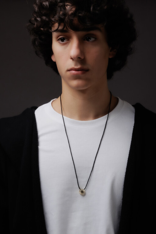 Joolet Pendant Cord (Κρεμαστό με κορδόνι). Επιπλατινωμένο ασήμι 925. Συνδυάζεται με όλα τα Joollions.