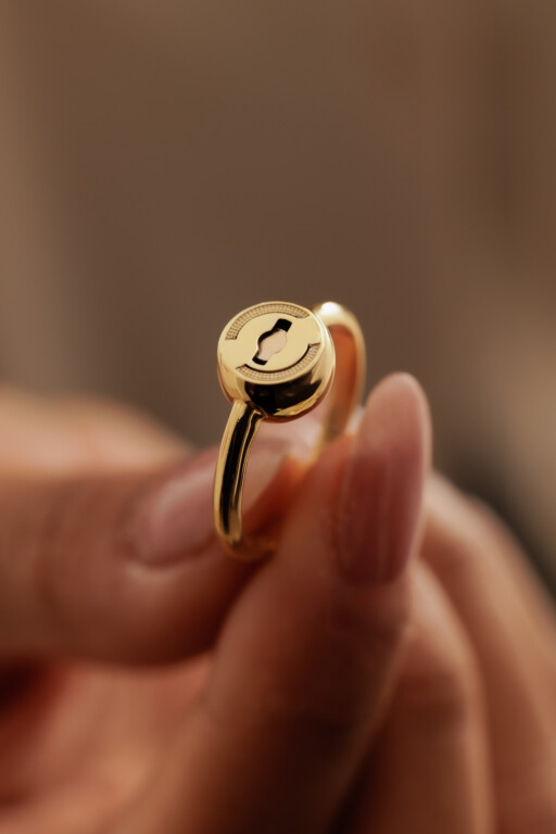 Joolet Ring. Δαχτυλίδι από ασήμι 925, επιχρυσωμένο από χρυσό 18k. Η τέλεια βάση δημιουργίας. Συνδυάζεται με όλα τα Joollions.