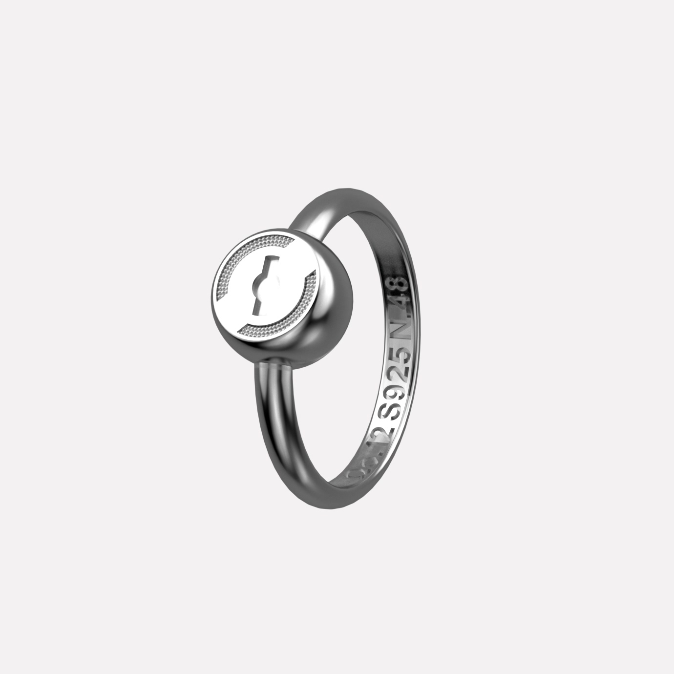 Joolet Ring made of 925 sterling silver, platinum or 18k gold-plated, designed as a customizable base for interchangeable Joollions.