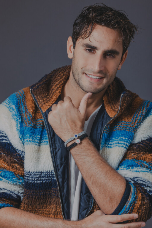 Joolets Βραχιόλια μακραμέ με μαύρο και γκρι κορδόνι, unisex κομμάτια που συνδυάζονται με όλα τα Joollions.