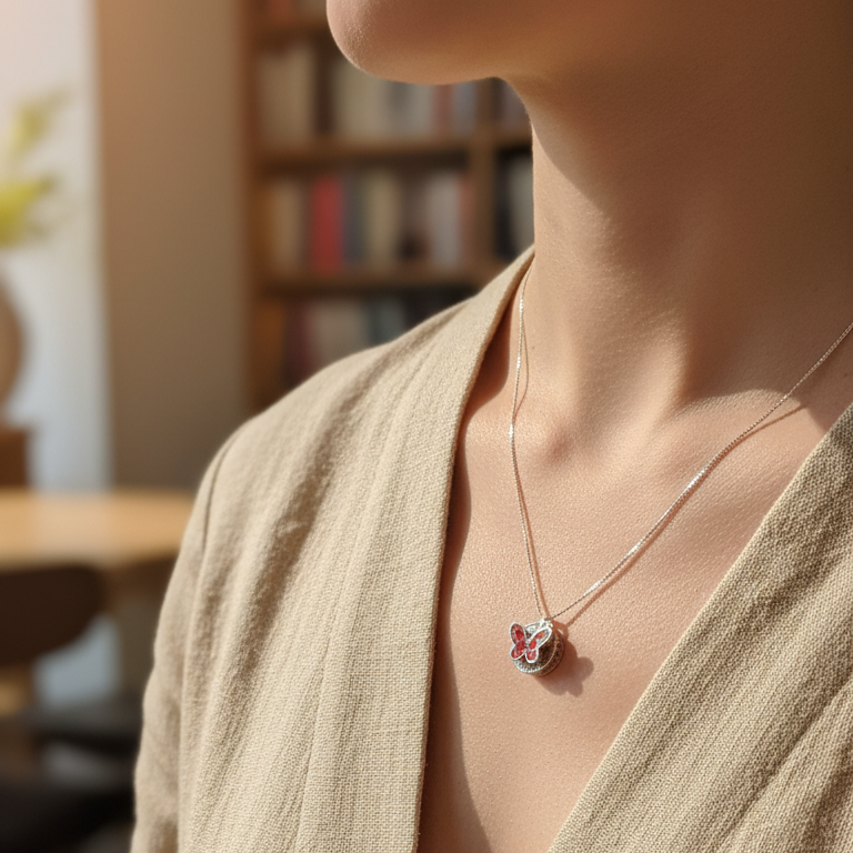 Φόρεσέ το σε όποια μορφή και όποια στιγμή θες. Joollion charm Butterfly, Red Wings.
