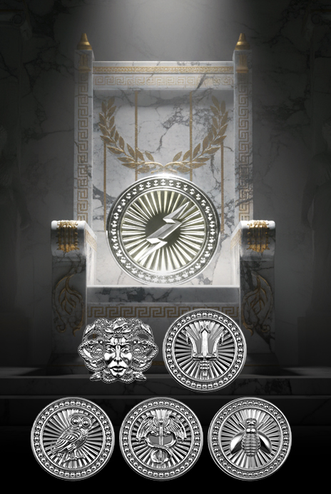 Κεντρικό banner της συλλογής Ancient Greek Symbols με σύμβολα και κοσμήματα Joolify εμπνευσμένα από την αρχαία Ελλάδα.